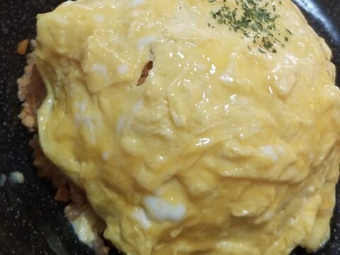 ふわとろ！パパのチーズ入りオムライス